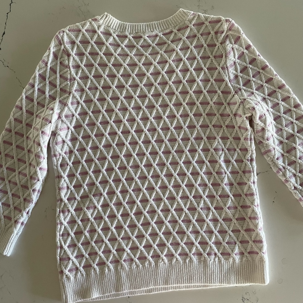 Talbot's White & Pink Spring Sweater 🩷 - Picture 2 of 8